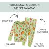 imageHonestBaby Baby and Toddler 4Piece 100 Organic Cotton Pajama SleepwearTaco Time