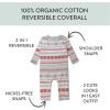 imageHonestBaby unisexbaby Reversible Coverall Organic CottonLight Gray Heather
