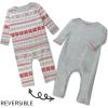 imageHonestBaby unisexbaby Reversible Coverall Organic CottonLight Gray Heather