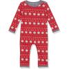 imageHonestBaby unisexbaby Reversible Coverall Organic CottonFair Isle Red