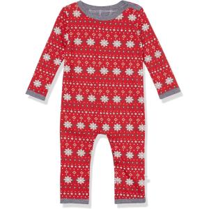 imageHonestBaby unisexbaby Reversible Coverall Organic CottonFair Isle Red