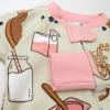 imageHonestBaby Baby Girls 100 Organic Cotton NonSlip Footed OnePiece Sleeper ZipFront PajamasBeary Breakfast
