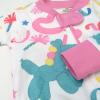 imageHonestBaby Baby Girls 100 Organic Cotton NonSlip Footed OnePiece Sleeper ZipFront PajamasBirthday Bash Pinks