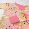 imageHonestBaby Baby Girls 100 Organic Cotton NonSlip Footed OnePiece Sleeper ZipFront PajamasBreakfast Bonanza