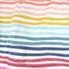 imageHonestBaby Baby Girls 100 Organic Cotton NonSlip Footed OnePiece Sleeper ZipFront PajamasDreamy Stripe