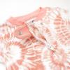imageHonestBaby Baby Girls 100 Organic Cotton NonSlip Footed OnePiece Sleeper ZipFront PajamasDreamy Stripe
