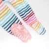 imageHonestBaby Baby Girls 100 Organic Cotton NonSlip Footed OnePiece Sleeper ZipFront PajamasDreamy Stripe