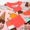 imageHonestBaby Baby Girls 100 Organic Cotton NonSlip Footed OnePiece Sleeper ZipFront PajamasIce Cream Rose
