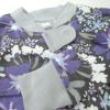 imageHonestBaby Baby Girls 100 Organic Cotton NonSlip Footed OnePiece Sleeper ZipFront PajamasJumbo Floral Dusty Purple