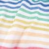 imageHonestBaby Baby Girls 100 Organic Cotton NonSlip Footed OnePiece Sleeper ZipFront PajamasRainbow Stripe
