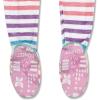 imageHonestBaby Baby Girls 100 Organic Cotton NonSlip Footed OnePiece Sleeper ZipFront PajamasRainbow Stripe