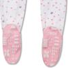 imageHonestBaby Baby Girls 100 Organic Cotton NonSlip Footed OnePiece Sleeper ZipFront PajamasRose BlossomLove Dot