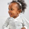 imageHonestBaby Baby Girls 100 Organic Cotton NonSlip Footed OnePiece Sleeper ZipFront PajamasSketchy Floral Gray