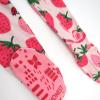 imageHonestBaby Baby Girls 100 Organic Cotton NonSlip Footed OnePiece Sleeper ZipFront PajamasStrawberry Slice