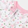 imageHonestBaby Baby Girls 100 Organic Cotton NonSlip Footed OnePiece Sleeper ZipFront PajamasTutu Cute