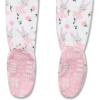 imageHonestBaby Baby Girls 100 Organic Cotton NonSlip Footed OnePiece Sleeper ZipFront PajamasTutu Cute