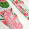 imageHonestBaby Baby Girls 100 Organic Cotton NonSlip Footed OnePiece Sleeper ZipFront PajamasWatermelon Oasis