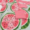 imageHonestBaby Baby Girls 100 Organic Cotton NonSlip Footed OnePiece Sleeper ZipFront PajamasWatermelon Oasis