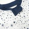 imageHonestBaby Unisex Baby 100 Organic Cotton Celebration NonSlip Footed OnePiece Sleeper ZipFront Pajamas2pack Twinkle Star WhiteNavy