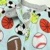 imageHonestBaby Unisex Baby 100 Organic Cotton Celebration NonSlip Footed OnePiece Sleeper ZipFront PajamasEggcellent Player