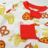 imageHonestBaby Unisex Baby 100 Organic Cotton Celebration NonSlip Footed OnePiece Sleeper ZipFront PajamasJunk Food Lover