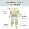 imageHonestBaby Unisex Baby 100 Organic Cotton Celebration NonSlip Footed OnePiece Sleeper ZipFront PajamasSweet Banana