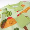 imageHonestBaby Unisex Baby 100 Organic Cotton Celebration NonSlip Footed OnePiece Sleeper ZipFront PajamasTaco Time