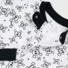 imageHonestBaby Unisex Baby 100 Organic Cotton Celebration NonSlip Footed OnePiece Sleeper ZipFront PajamasTossed Skulls