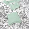 imageHonestBaby Unisex Baby 100 Organic Cotton Classics NonSlip Footed OnePiece Sleeper ZipFront PajamasCityscape Ny
