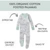 imageHonestBaby Unisex Baby 100 Organic Cotton Classics NonSlip Footed OnePiece Sleeper ZipFront PajamasCityscape Ny