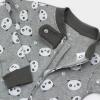 imageHonestBaby Unisex Baby 100 Organic Cotton Classics NonSlip Footed OnePiece Sleeper ZipFront PajamasPanda