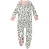 imageHonestBaby Unisex Baby 100 Organic Cotton Classics NonSlip Footed OnePiece Sleeper ZipFront PajamasPebble Multi