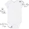 imageHonestBaby 10Pack Short Sleeve Bodysuits OnePiece 100 Organic Cotton for Infant Baby Boys Girls Unisex Bright White 69 Months