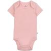 imageHonestBaby 5pack Short Sleeve Bodysuits Onepiece 100 Organic Cotton for Infant Baby GirlsPink Sands