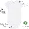 imageHonestBaby 5pack Short Sleeve Bodysuits Onepiece 100 Organic Cotton for Infant Baby GirlsRose Blossom