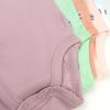 imageHonestBaby 5pack Short Sleeve Bodysuits Onepiece 100 Organic Cotton for Infant Baby GirlsSpring Peach