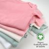 imageHonestBaby 5pack Short Sleeve Bodysuits Onepiece 100 Organic Cotton for Infant Baby GirlsStrawberry Cream