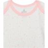 imageHonestBaby 5pack Short Sleeve Bodysuits Onepiece 100 Organic Cotton for Infant Baby GirlsTwinkle Star Pink