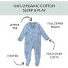imageHonestBaby Baby Girls 2Pack Sleep and Play Footed Pajamas OnePiece Sleeper Jumpsuit Zipfront Pjs Organic Cotton2pack Jumbo Floral Lilac