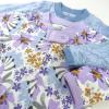 imageHonestBaby Baby Girls 2Pack Sleep and Play Footed Pajamas OnePiece Sleeper Jumpsuit Zipfront Pjs Organic Cotton2pack Jumbo Floral Lilac