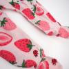 imageHonestBaby Baby Girls 2Pack Sleep and Play Footed Pajamas OnePiece Sleeper Jumpsuit Zipfront Pjs Organic Cotton2pack Strawberry Slice