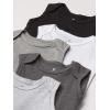 imageHonestBaby Multipack Sleeveless and Cami Bodysuits OnePiece 100 Organic Cotton for Infant Baby Boys Girls Unisex5pack Gray Ombre