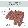 imageHonestBaby Multipack Pullover Hoodie Sweatshirt Jogger Sweatpant Sets Organic Cotton Baby Toddler Boys Girls UnisexDreamy Jaguar 2pack