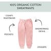imageHonestBaby Multipack Pullover Hoodie Sweatshirt Jogger Sweatpant Sets Organic Cotton Baby Toddler Boys Girls UnisexPink