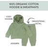 imageHonestBaby Multipack Pullover Hoodie Sweatshirt Jogger Sweatpant Sets Organic Cotton Baby Toddler Boys Girls UnisexSwamp 2pack
