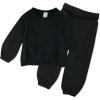 imageHonestBaby Multipack Pullover Hoodie Sweatshirt Jogger Sweatpant Sets Organic Cotton Baby Toddler Boys Girls UnisexBlack Night 2pack
