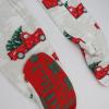 imageHonestBaby NonSlip Footed Holiday Pajamas OnePiece Sleeper ZipFront PJs Organic Cotton for Baby Boys GirlsGetting the Tree