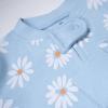 imageHonestBaby Baby Girls 100 Organic Cotton NonSlip Footed OnePiece ZipFront PajamasDaisy Daze