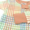 imageHonestBaby Baby Girls 100 Organic Cotton NonSlip Footed OnePiece ZipFront PajamasSeersucker Plaid Fawn