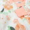 imageHonestBaby Baby Girls 100 Organic Cotton NonSlip Footed OnePiece ZipFront PajamasWhite Peach Blossom Floral